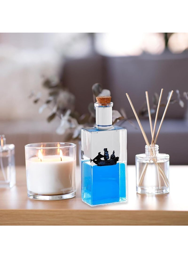 SNW - Cruise Ship Fluid Drift Bottle, Unsinkable Boat in a Box, Titanic Cruise Ship Model Liquid Wave Cruise Ship Decoration, Cruise Ship That No Longer Sinks Toy, for Car Display Cases and Gifts - Image 1