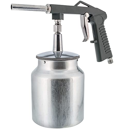 TCP Global Air Undercoating Spray Gun with Suction Feed Cup - Pneumatic Automotive Sprayer for Applying Sprayable Bed Liner Coating, Rubberized Truck Undercoating, Rust Proofing, Chip Guard Paint - Image 1