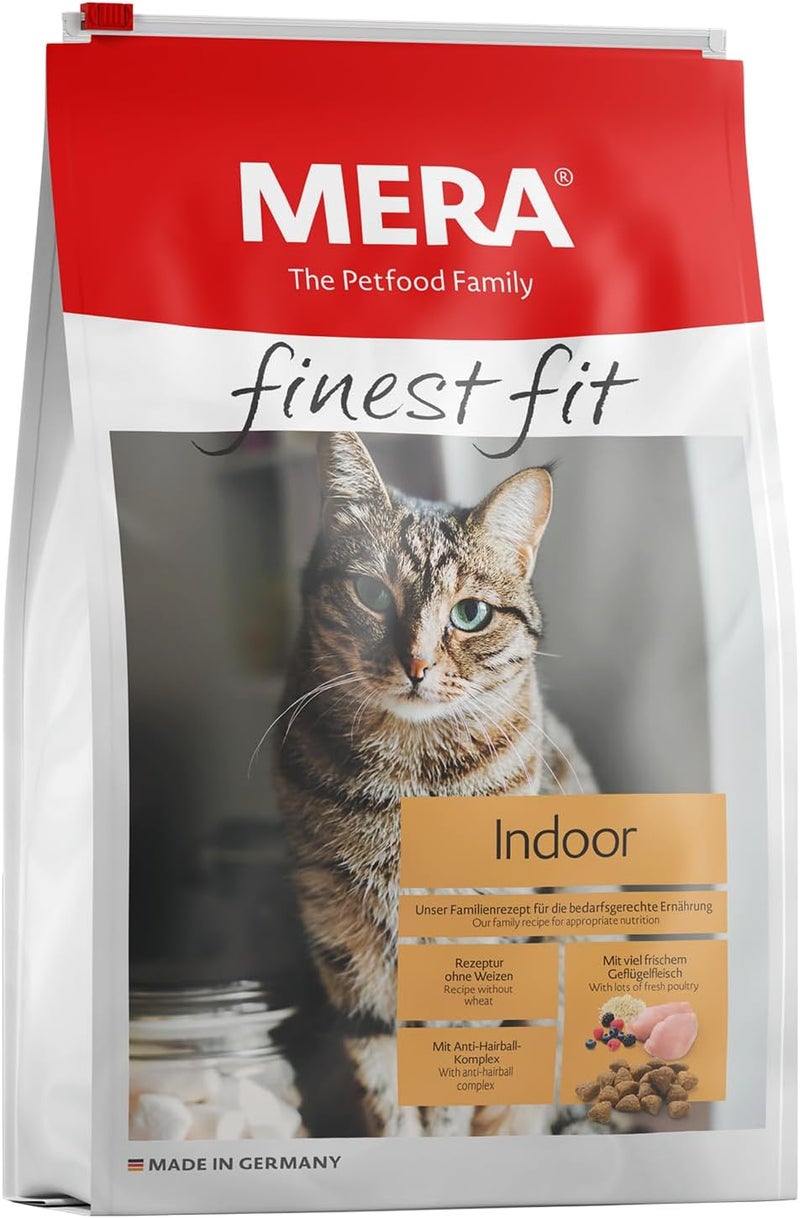 Mera Reliable durability Finest Fit dry food for active indoor cats 4 kg Assorted natural tone picks - Image 1