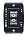 RV Designer RV Designer S141, Slide In / Slide Out Contoured Switch, 20 Amp Continuous, 40 Amp Peak, Black, DC Electrical  - Image 2