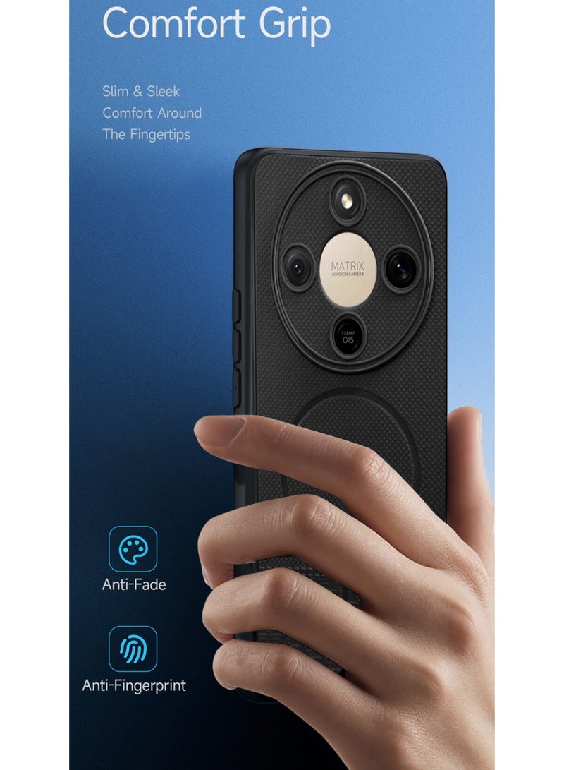 Wtech Honor X9d 5G 2025 Silicone Texture Case Cover (MCRPSN) - Black - Image 2