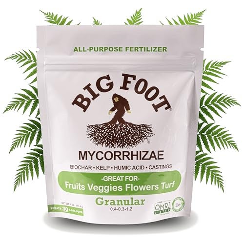 Big Foot Mycorrhizae - Double Your Plant Size – Easy to Use – Made in USA – Treats 30 Plants (7,500 mycorrhizal Spores) - Image 1