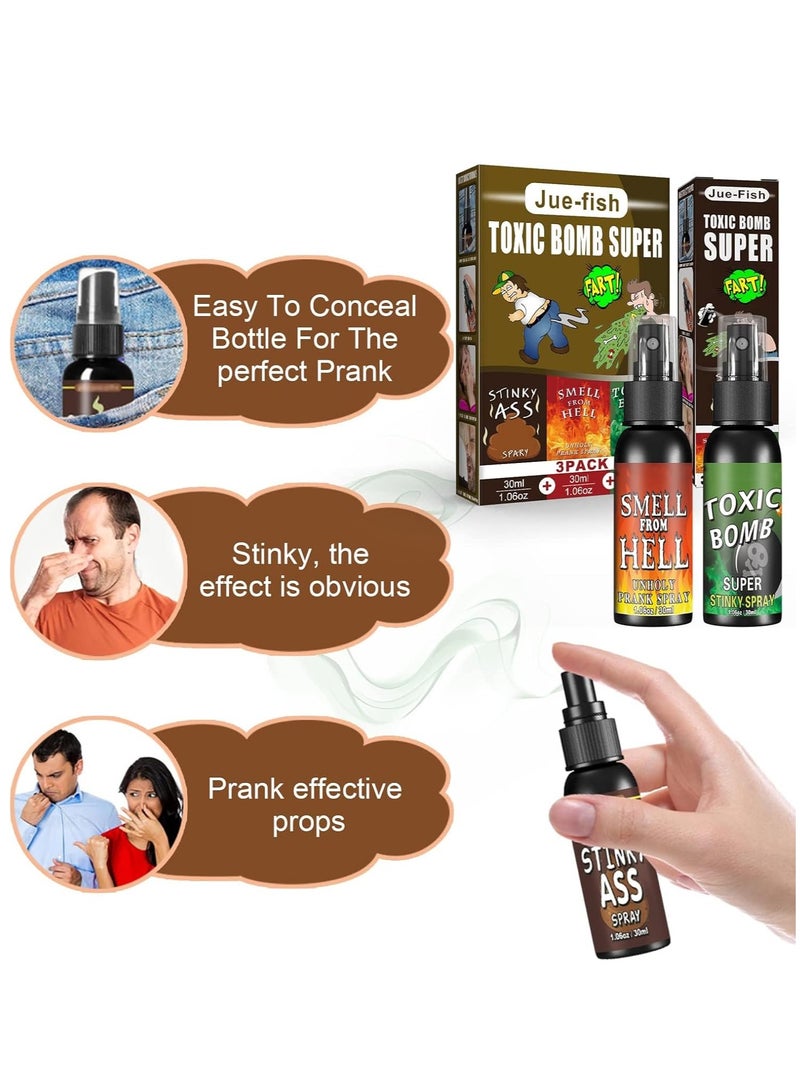 3P Extra Strong Fart Spray - 30ml Potent Stink Prank Spray, Non-Toxic Fart Bomb for Hilarious Gag Gifts for Adults and Kids. Perfect for Fun and Laughter! - Image 4