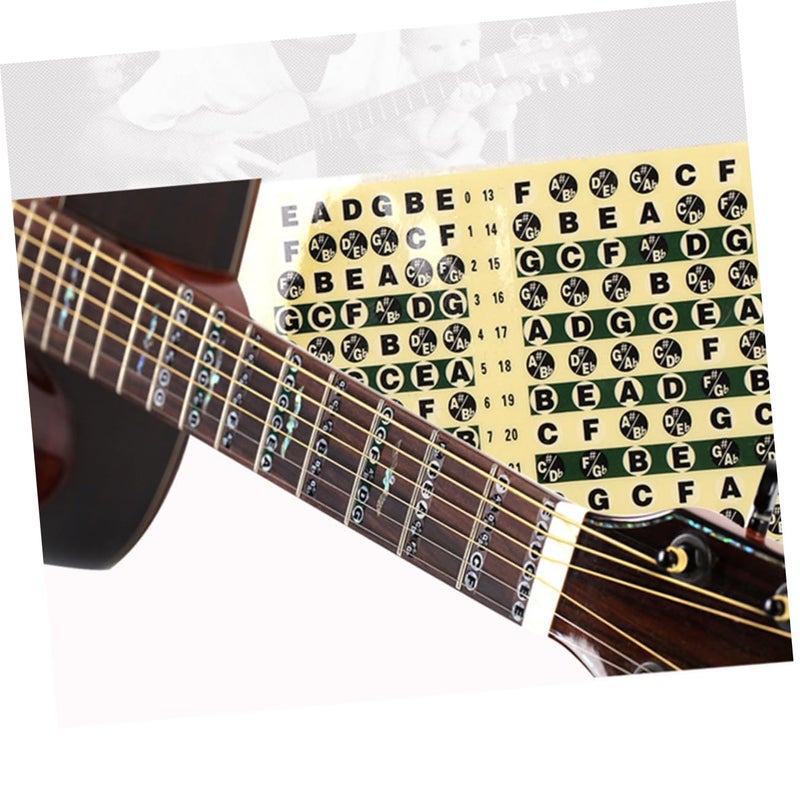 Colorful Guitar Fretboard Stickers 10pcs Easy Install Decals Note Map for Beginners - Image 3