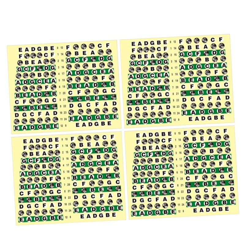 Colorful Guitar Fretboard Stickers 10pcs Easy Install Decals Note Map for Beginners - Image 2