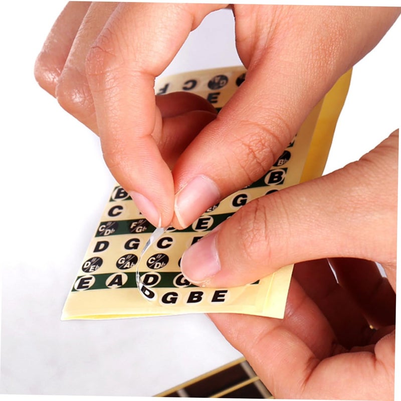 Colorful Guitar Fretboard Stickers 10pcs Easy Install Decals Note Map for Beginners - Image 4
