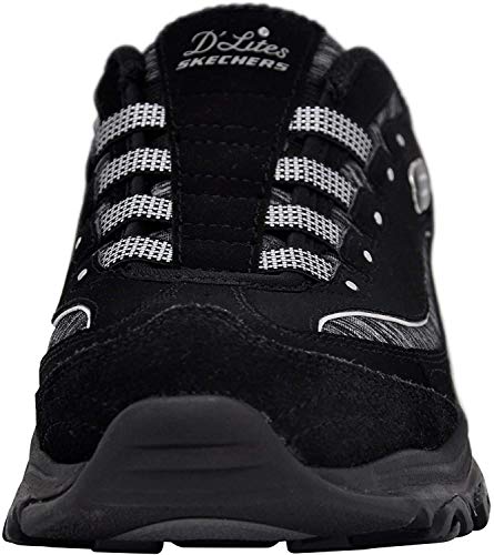 Skechers Women's D'Lites - Resilient Mule Slip-On Sneaker, Black, 9 W US - Image 2