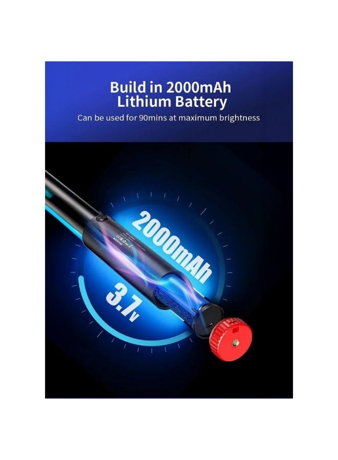 جيه ماري FM-128RGB مصباح LED محمول للتصوير الفوتوغرافي الخارجي، عصا إضاءة RGB مقاومة للماء - Image 2
