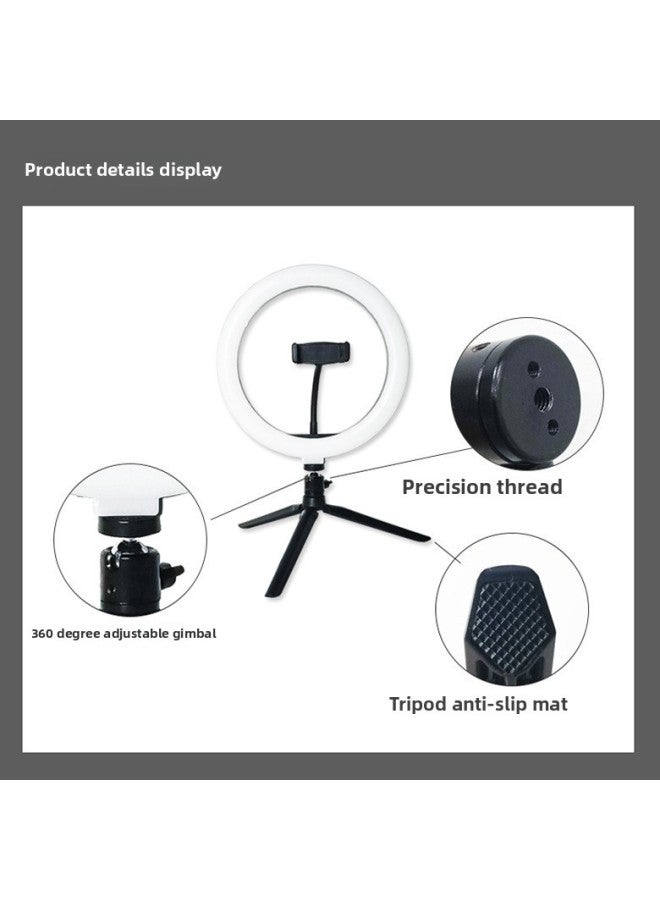 general 26cm Mobile Phone Live Fill Light Tripod Led Ring Light Desktop Selfie Anchor Beauty Photo Desktop Light-Color:10 Inch Fill Light Bracket Bluetooth Remote Control - Image 3