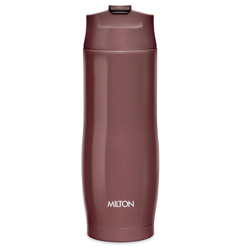 Milton Milton Revive Stainless Steel Double Walled Vacuum Insulated Flask with Locking Lid, 480 ml, Brown, Coffee/Tea Carafe Heat & Cold Retention, Leak Proof, Rust Free, Easy to Carry - Image 1
