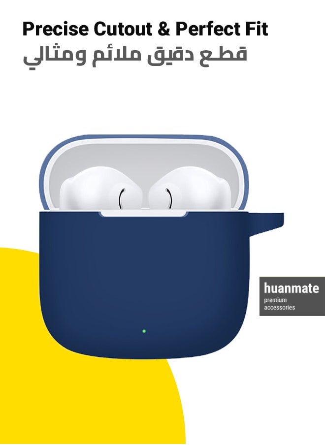 Stylish Silicone Case Cover For Huawei FreeBuds SE 2/SE 3 Dark Blue
