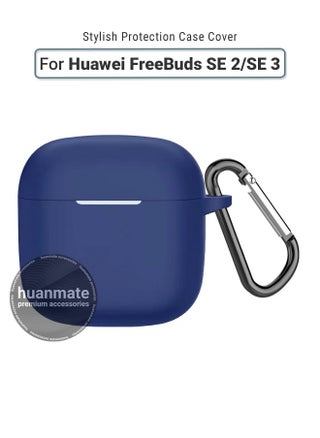 Stylish Silicone Case Cover For Huawei FreeBuds SE 2/SE 3 Dark Blue - pzsku/ZF38C248AC88A1E0A97F3Z/45/_/1739904733/fa04a038-b768-46fb-8603-b9817f154d45