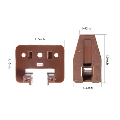 Seweder 10PCS Drawer Slide Track Guide Glide for Center Mount Drawer for Dressers and for Nightstand for Kenlin for Rite-Trak 1 Drawer Systems (Please Check The Size Before Purchasing) - Image 3