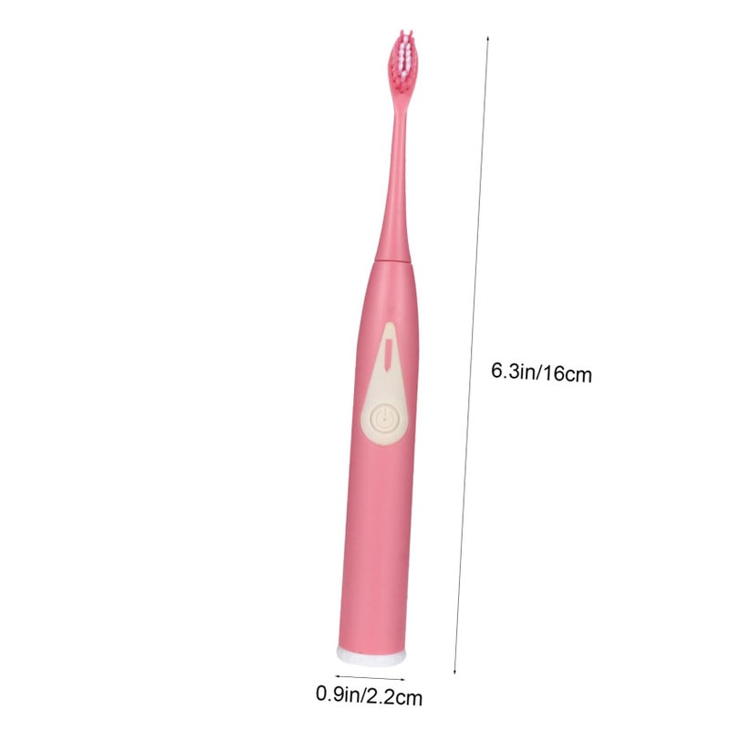 Pink Electric Toothbrush Oral Cleaning Vibrating Brush for Whitening - Image 3