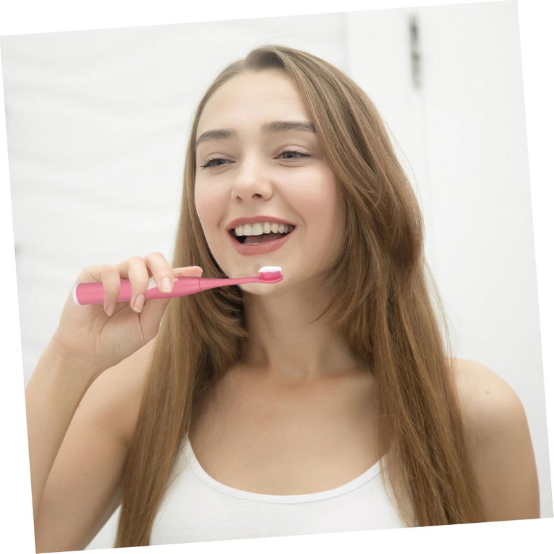Pink Electric Toothbrush Oral Cleaning Vibrating Brush for Whitening - Image 4