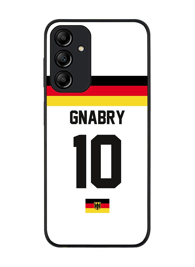 Stylizedd Rugged Black edge case for Samsung Galaxy A15 / A15 5G, Slim fit Thin Cover- Football Team-Germany, Player Name-Gnabry - Image 1