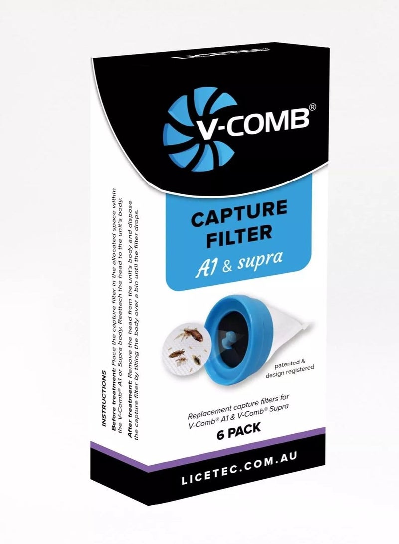 V-Comb A1 or Supra Capture Filter 6 pack - Image 1