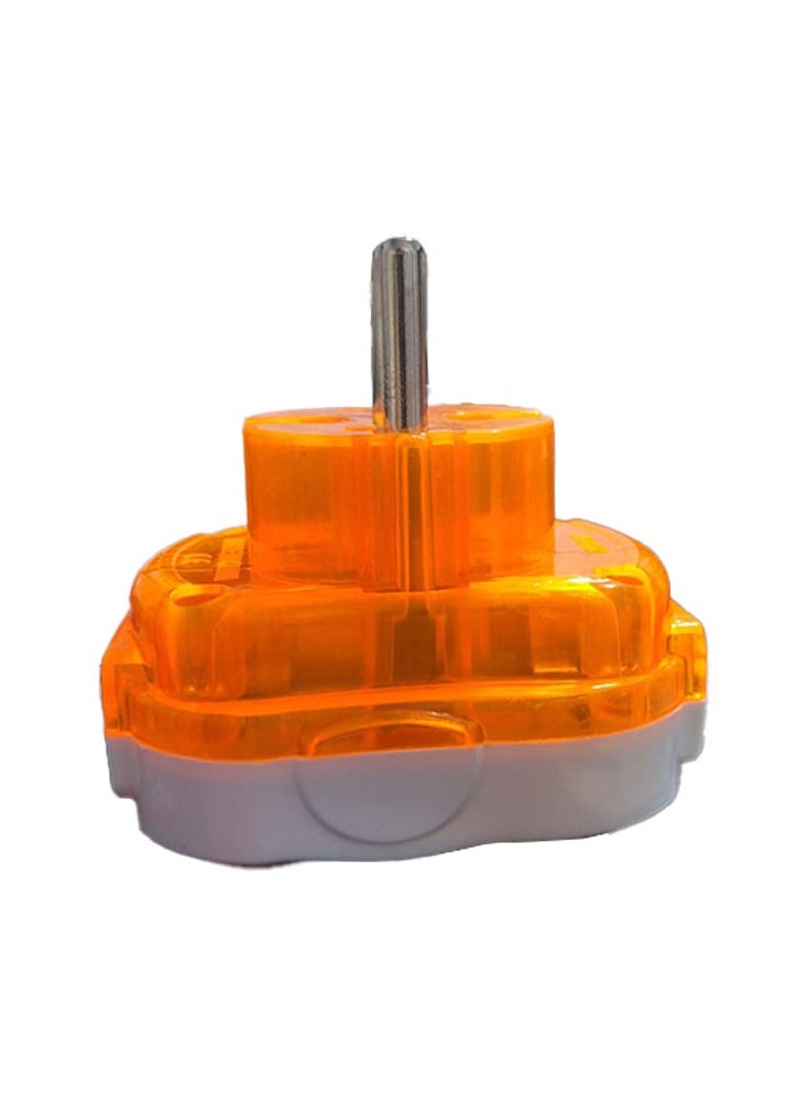 Electrical socket, 10-16 amps, 250 volts, with 3 outlets, green and orange, easy to use in residential apartments, factories and workshops