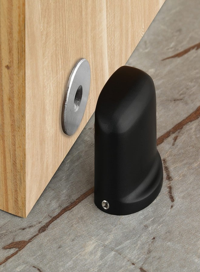 LAPO Premium Magnetic Door Stopper | Floor Mounted Door Magnet for Home, Office, & Hotel | Secure Magnetic Door Retainer with Black Finish (Model LM-01) - Image 1