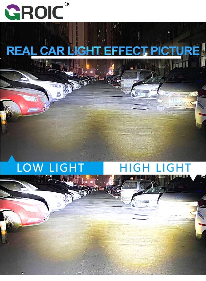 GROIC 2 Pcs 4'' Offroad LED Lights for Car Spot Off Road, 6000 LM Off-road Light  for Motorcycle Truck SUV Boat ATV Jeep Tractor Headlight 9-36V Driving Lights - Image 4