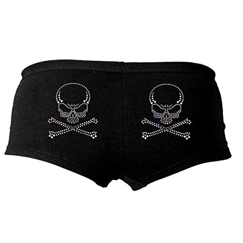 Hot Leathers womens Motorcycle boy shorts panties, Black, Large US - Image 4