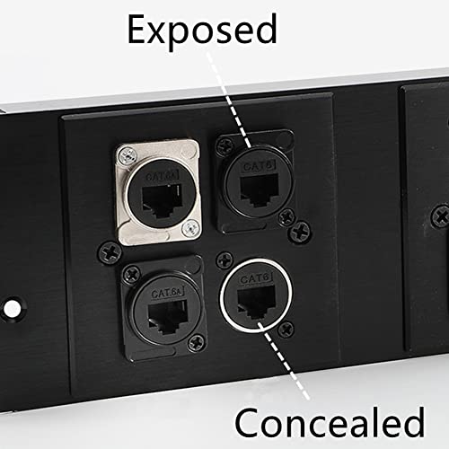 PENGLIN 2PCS RJ45 Panel Mount Coupler, Shielded D-Type RJ45 Connector, CAT6/CAT5E/CAT5 Female to Female LAN Network Bulkhead Pass Through Socket - Image 5