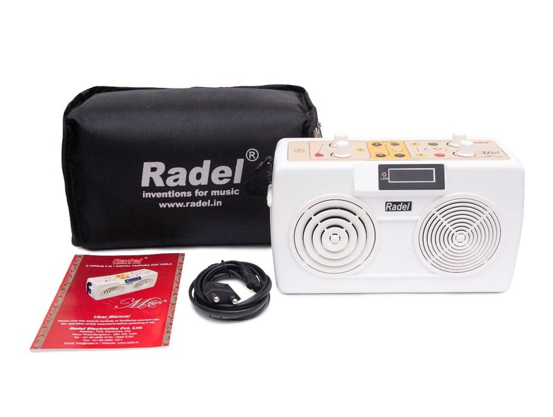 FASHERATI آلة رادل ميلان بلس 2 في 1 تابلا بلس تانبورا مع كابل طاقة، حقيبة حمل ودليل - Image 1