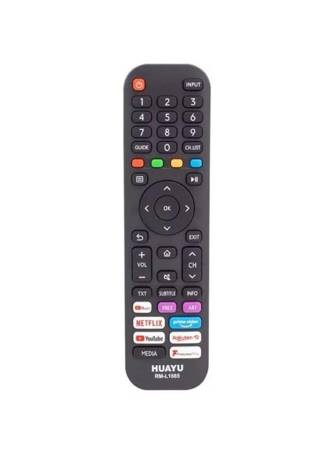 Universal Tv Remote Control For Hisense Rm-L1665 Lcd Led Tv With Netflix Youtube Prime Video Rakuten Compatible For Hisense Latest Led Lcd Tv