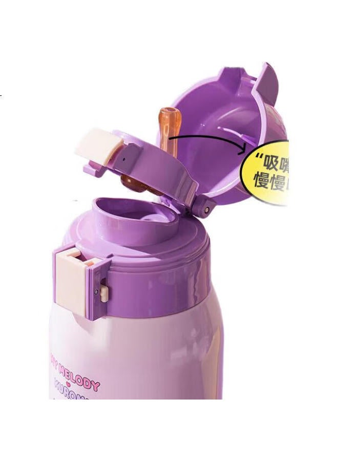 Beddybear Retro Double-Layer Insulated Children'S Cup With Straw 316 Stainless Steel Large Capacity Student Cup 620Ml Play Water Sisters - Image 1