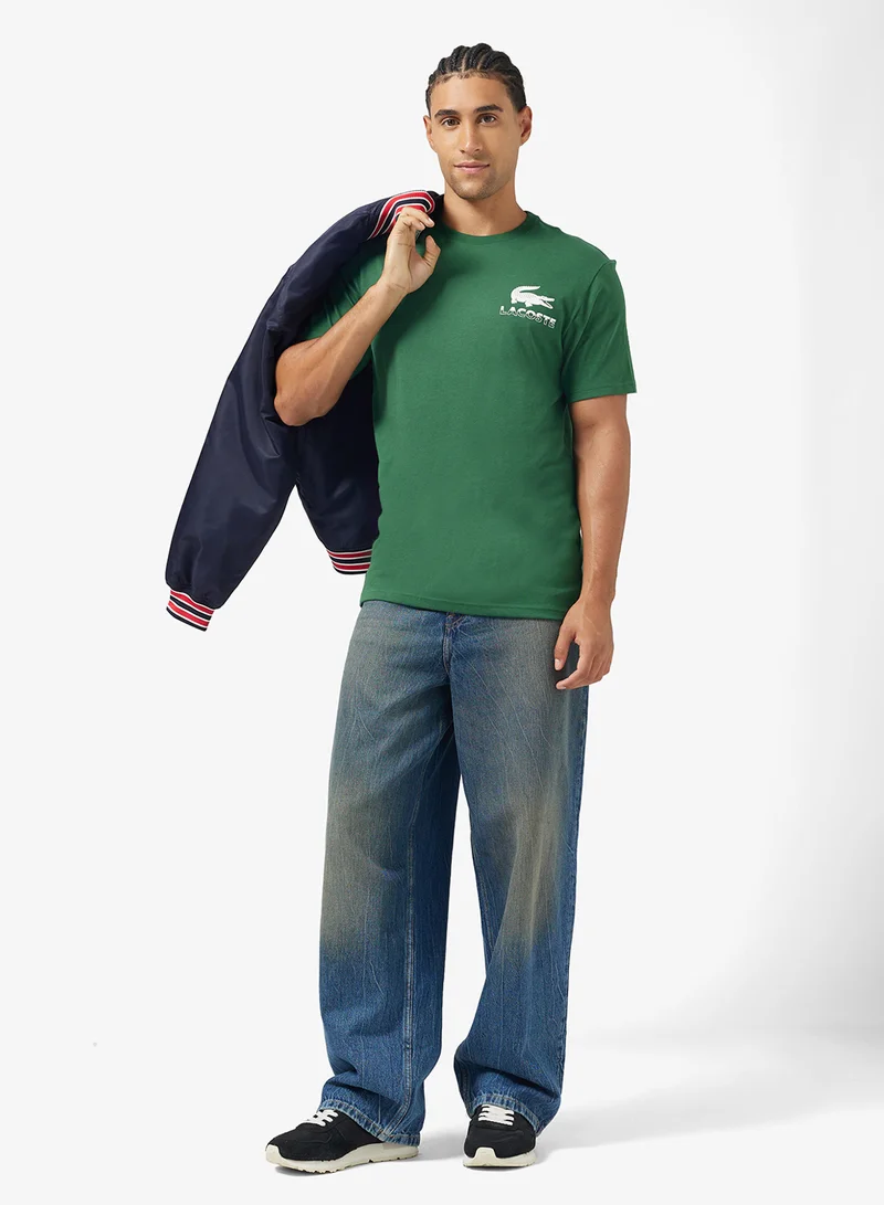 LACOSTE Logo Crew Neck T Shirt