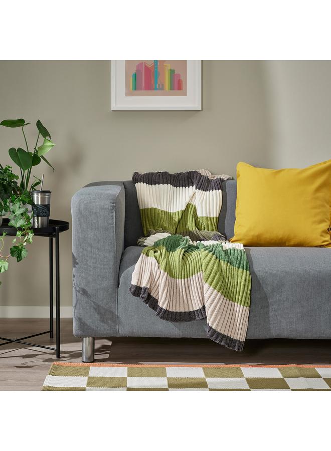 Throw, grey/green, 130x170 cm - Image 4