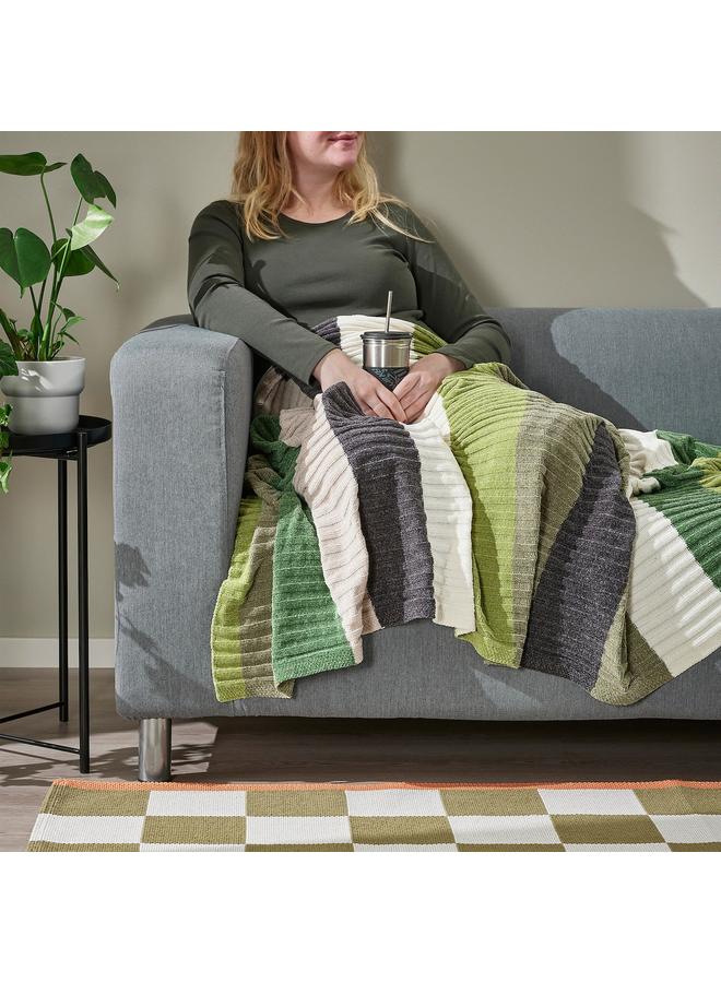 Throw, grey/green, 130x170 cm - Image 5