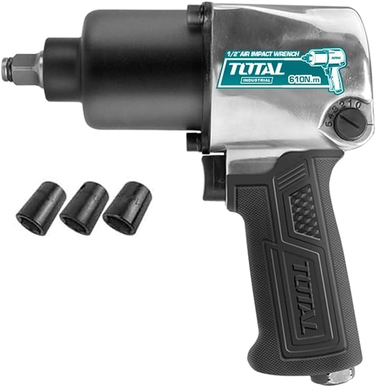 TOTAL Air Impact Wrench With 3Pcs Socket Tat40122