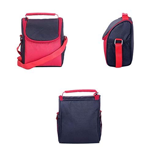 FOONTY Men Women Polyurethane Waterproof Lunch Bag (Black, FFFLB8013A) - Image 2