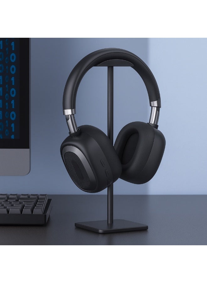 LS-256 Stereo Bluetooth Headphones - Lightweight with Comfortable Headband - Type-C Charging - 250mAh Battery - Black - Image 3