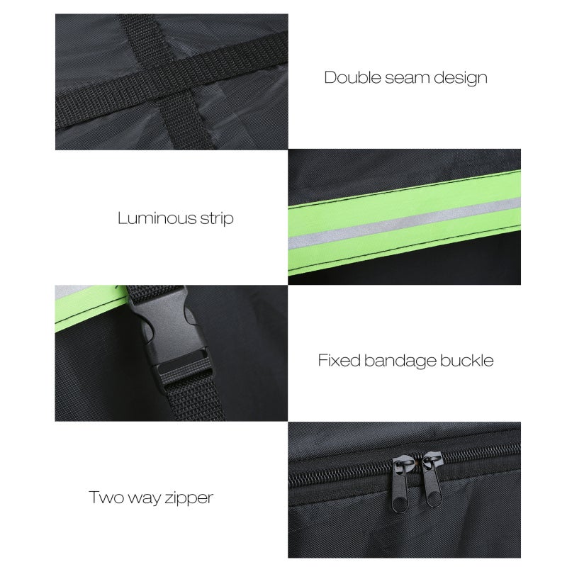 Waterproof Cargo Bag Car Roof Cargo Carrier with Night Reflective Strip Universal Luggage Bag Storage Cube Bag for Travel Camping - Image 5