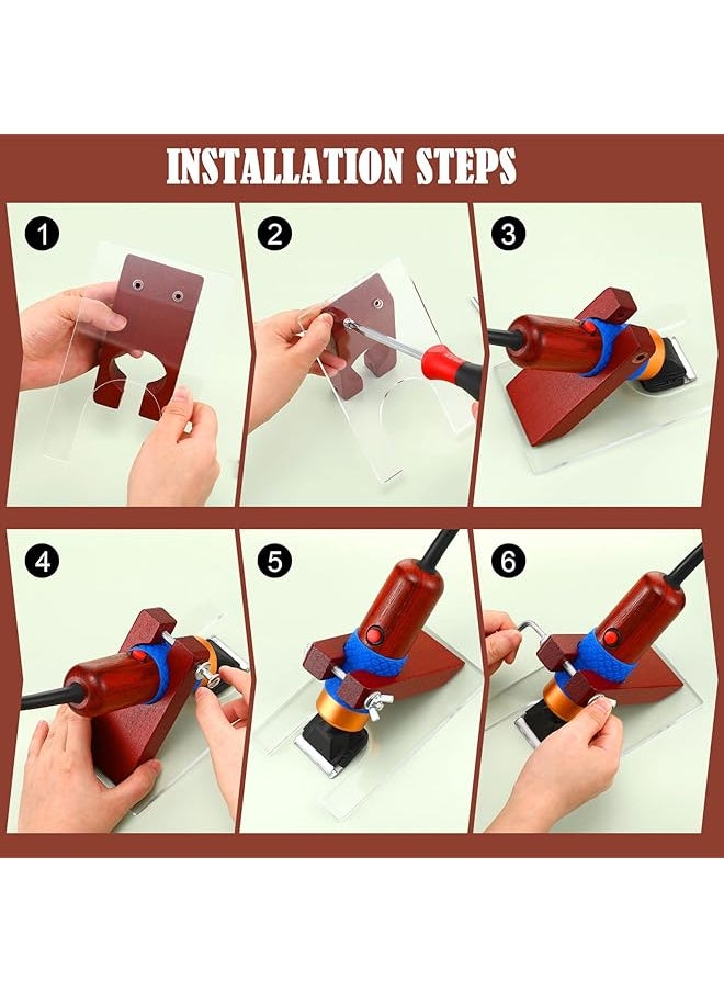 erorex Shearing Guide For Carpet Trimmer Rug Tufting Carver Holder Base Acrylic Shearing Guide For Rug Tufting To Keep Your Rug Surface Uniform Excluding Carpet Trimmer  - Image 2