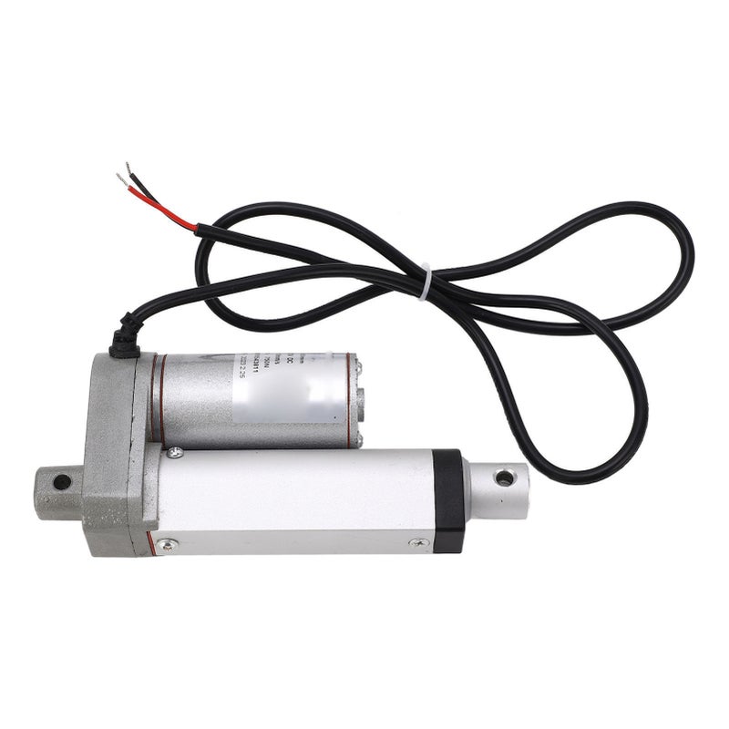 Electric Linear Actuator Aluminum Alloy 50mm Stroke Linear Motion Actuator for Bed Sofa 750N White 12VDC with Controller Remote Control - Image 1