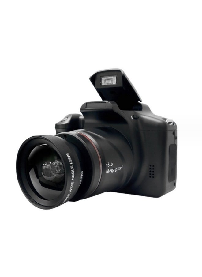 Generic 16 Million Pixel HD Home Small SLR Telephoto Photography Detachable Wide-angle Lens Dry Battery English-Body Color:Black  - Image 5