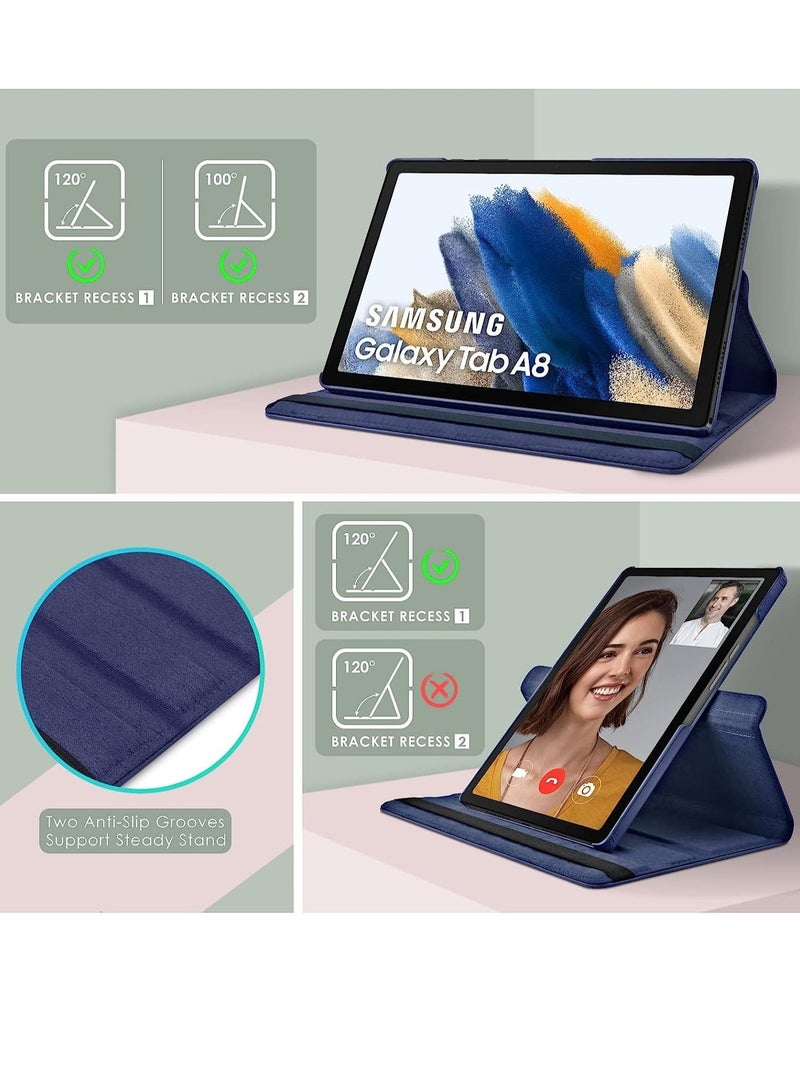 ELTRAZONE Case Compatible with Galaxy Tab A8 10.5" Case (SM-X200/X205/X207), Galaxy Tab A8 Case 10.5 inch,Auto Sleep/Wake 360° Rotating Stand Folio Leather Case for Tab A8 2022 - Image 3