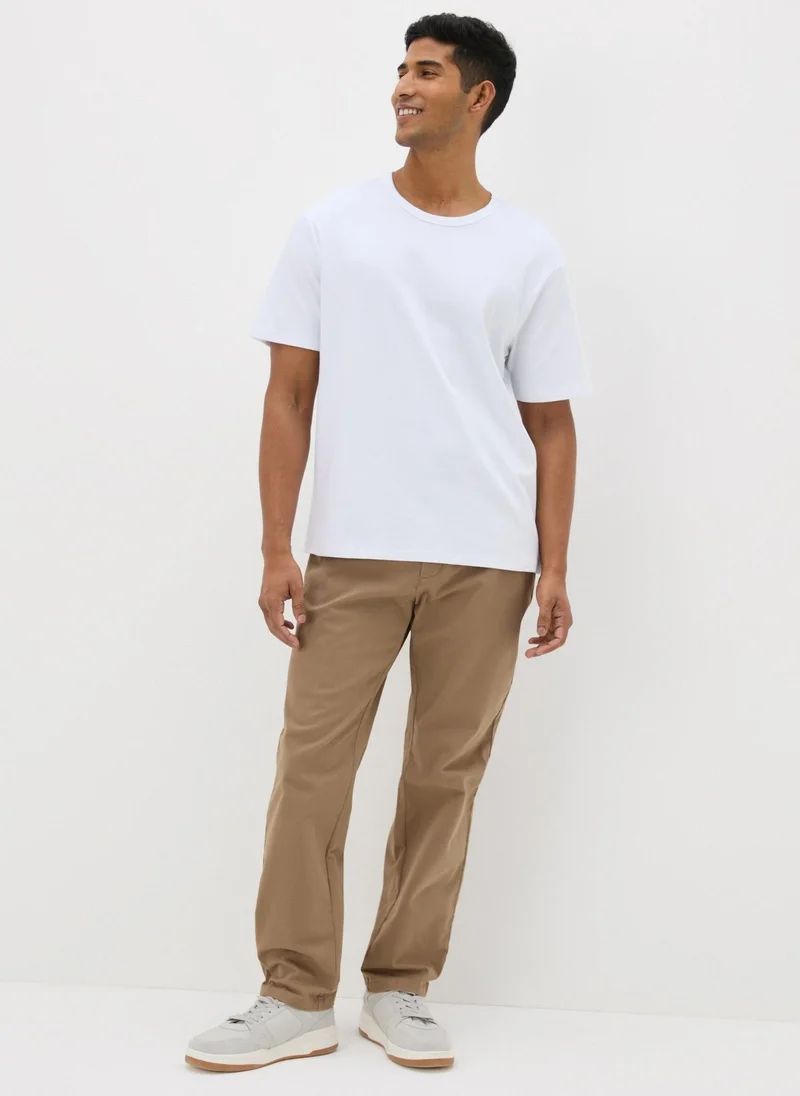Matalan Beige Straight Fit Chinos