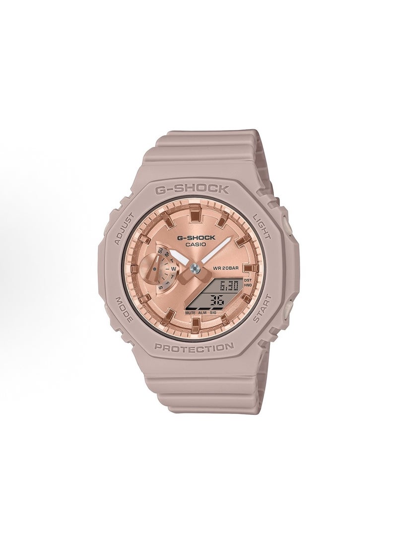 CASIO - octagonal sports waterproof and shockproof watch GA-2100  pink - Image 1