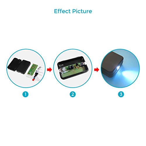 MiOYOOW 2 Pack DIY Flashlight Soldering Kit Simple Funny LED Light Soldering Practice Kit for School STEM Education and Beginners Learning Electronics - Image 3