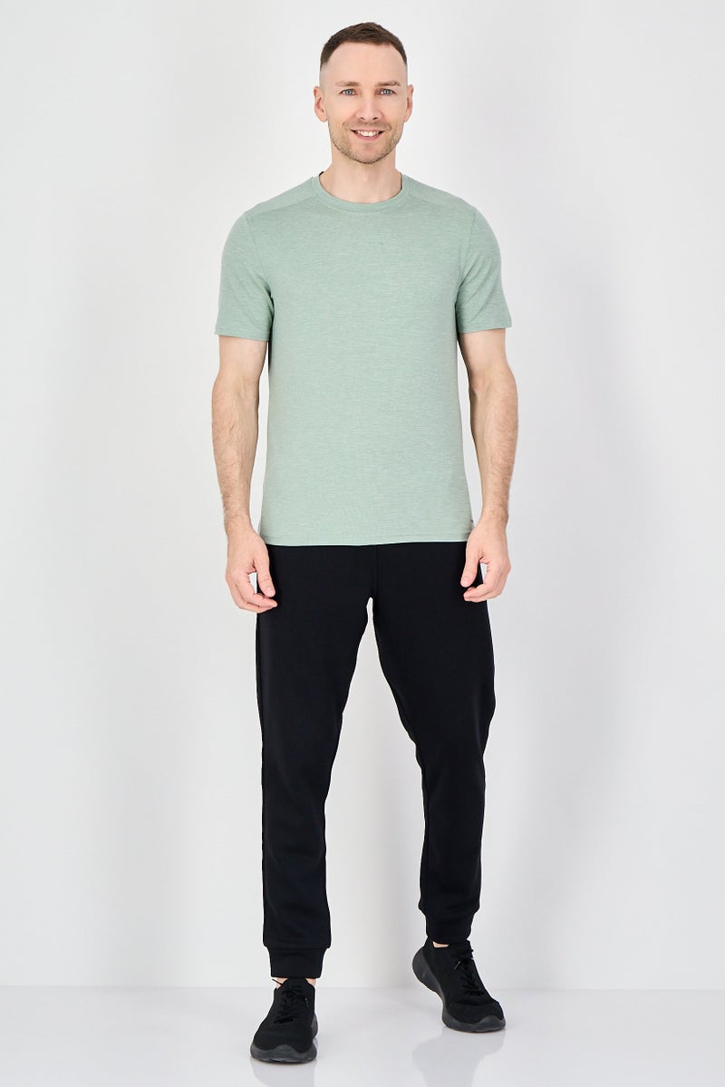 MOTION Men Sportswear Fit Short Sleeve Training T-Shirt, Sage Green - Image 4
