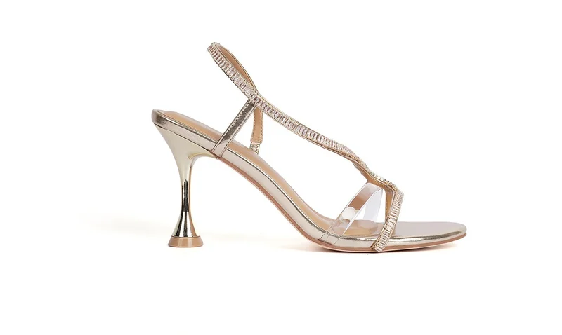 كابلي صنادل كعب نسائية عصرية