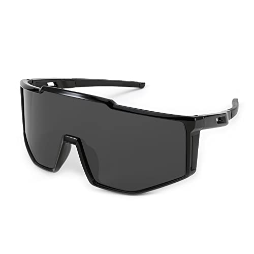 Karsaer Sports Sunglasses Wraparound Glasses 80S Visor Shield Baseball Sunglasses, Non-Polarized Multicolor For Youth Kids Teens B5095 - Image 1