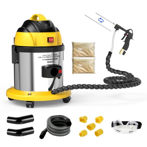 CMTOOL Walnut Blaster Kit for Carbon Cleaning, 1200W Car Carbon Cleaning Tool with 2kg Walnut Sand, Automotive Engine Exhaust Intake Valve Cleaner Machine, HTS558 Auto Intake Manifold Blasting Kit - Image 1