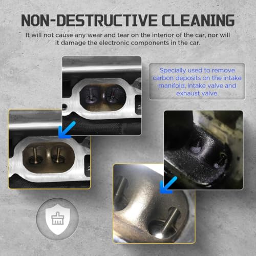 CMTOOL Walnut Blaster Kit for Carbon Cleaning, 1200W Car Carbon Cleaning Tool with 2kg Walnut Sand, Automotive Engine Exhaust Intake Valve Cleaner Machine, HTS558 Auto Intake Manifold Blasting Kit - Image 3