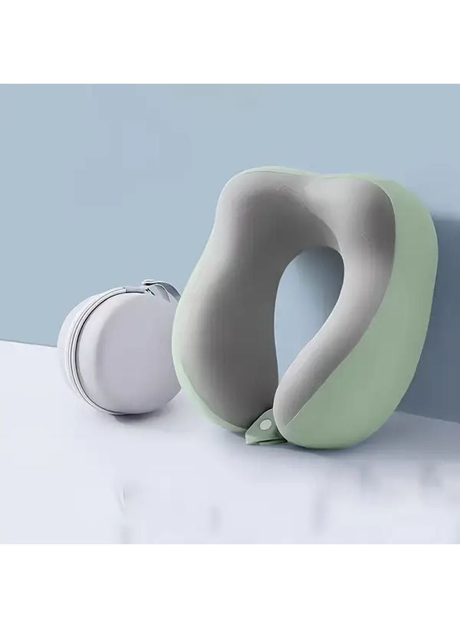 Ergonomic U Shaped Neck Pillow Fruit Green Slow Rebound Support Machine Washable Travel Office - Image 2
