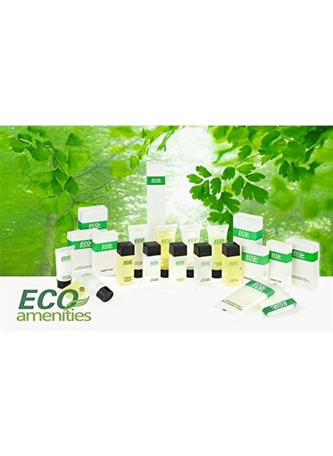 ECO Amenities - Travel Size Shampoo Bulk - 200 PACK, 30mL, 1 oz Hotel Shampoo Supplies for Guests - Green Tea Scent Eco Shampoo, Mini Shampoo with Flip Cap and Biodegradable Clear Container - Image 1